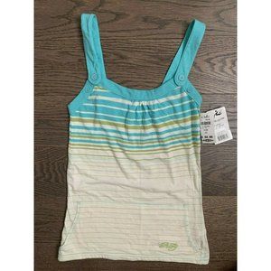 RUSTY strip Tank Top Size Large Color Block women's XS